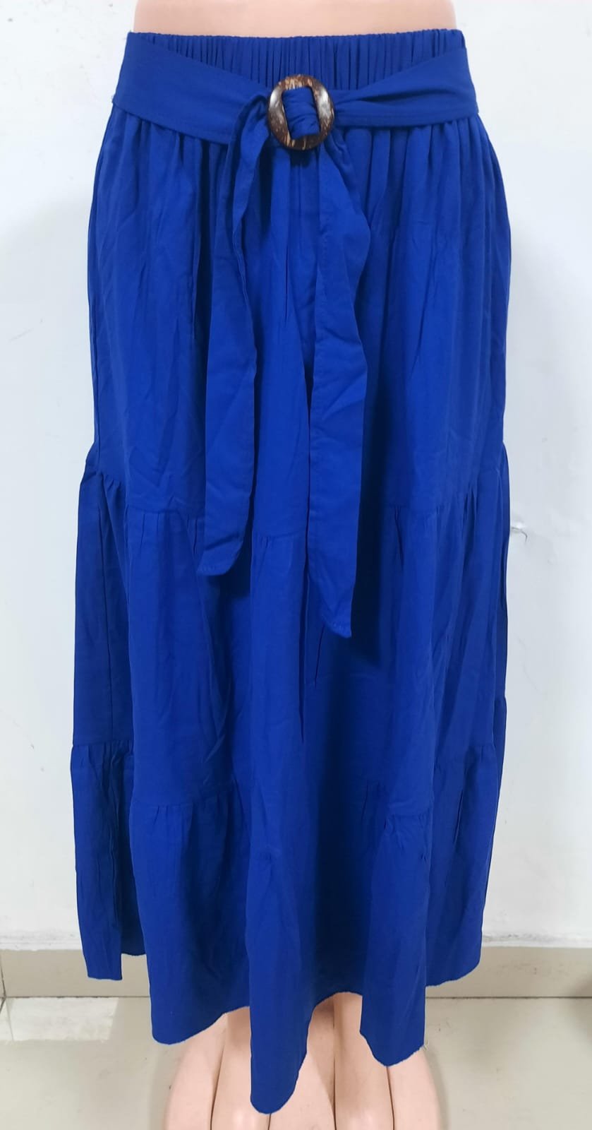 FALDAS DAMA LARGA  COLOR ENTERO 2024