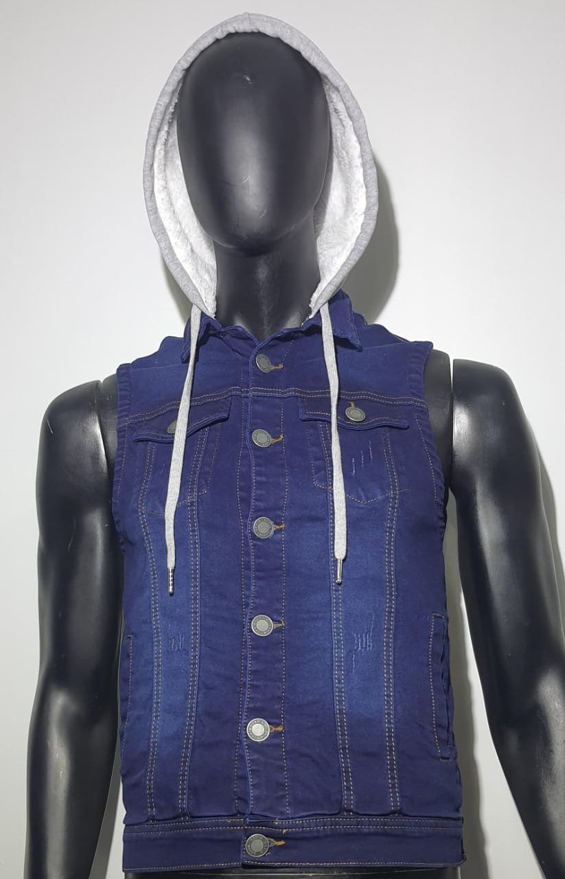 CHALECO JEANS HOMBRE CON Y SIN CAPUCHA 2025