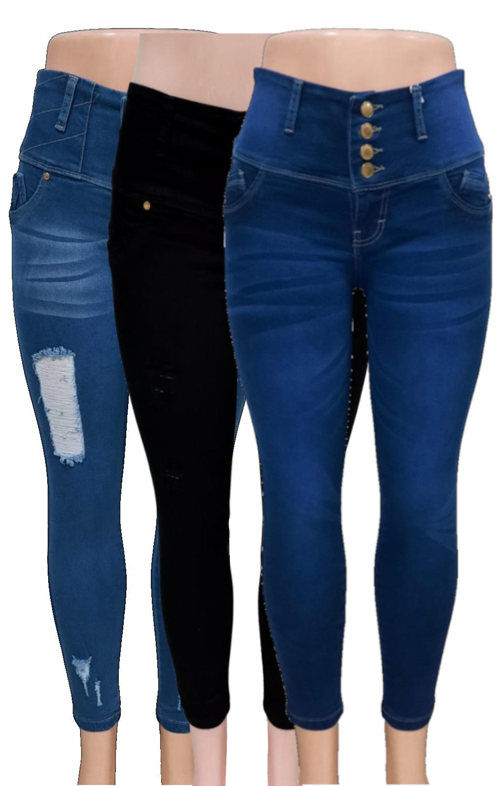 PANTALON SKINNY  / CAMPANA JEANS MUJER 4 BOTONES 2025