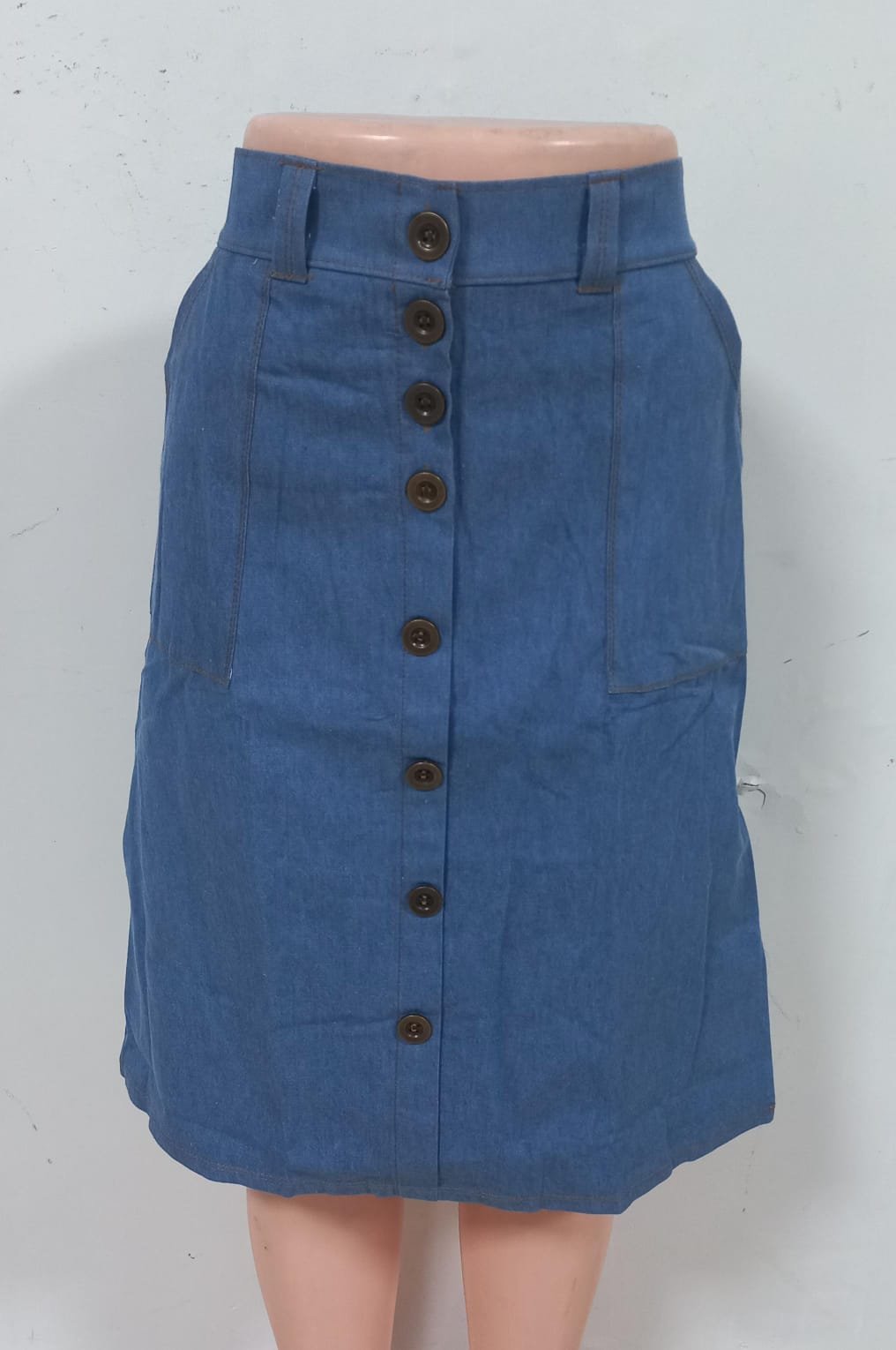 FALDAS JEANS DAMA  BOTONES 2024